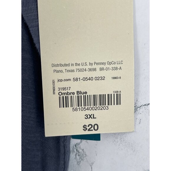 Mutual Weave Mens Big & Tall 3XL T-Shirt Ombre Blue - Picture 10 of 11